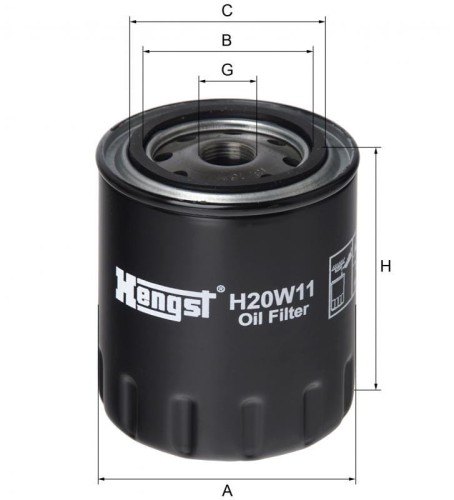 Filtr oleju H20W11