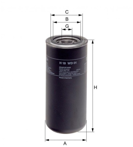 Filtr hydrauliczny H18WD01