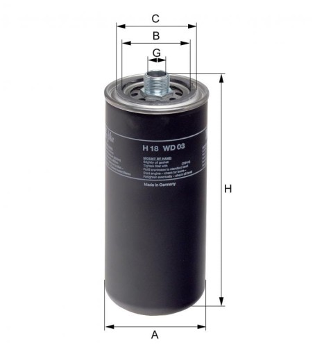 Filtr hydrauliczny H18WD03