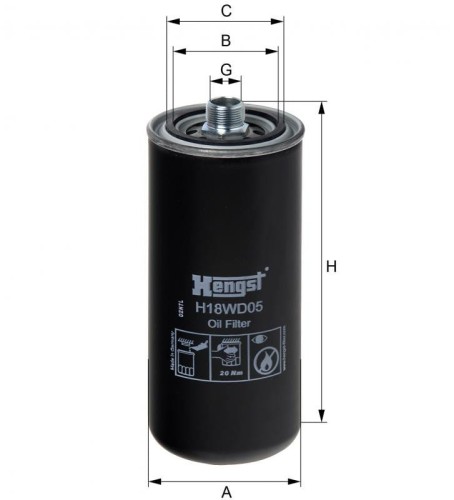 Filtr hydrauliczny H18WD05
