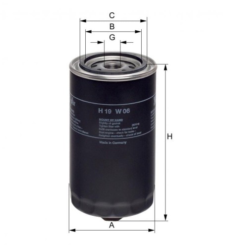 Filtr oleju H19W06