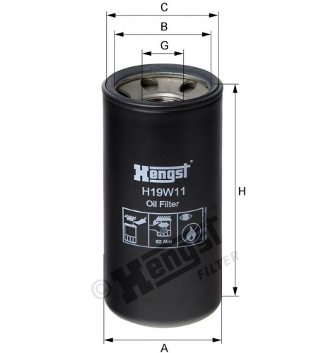 Filtr hydrauliczny H19W11