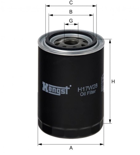 Filtr oleju H17W28