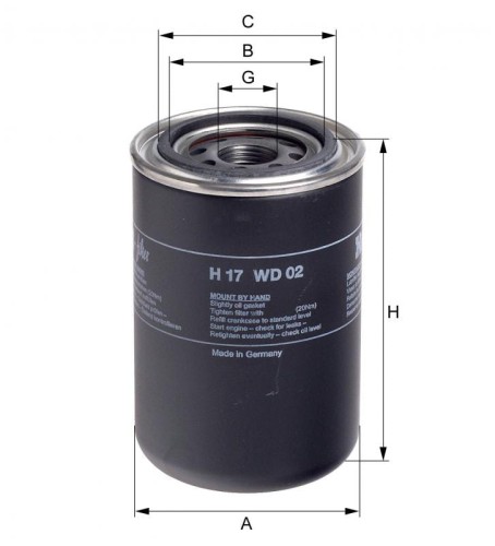 Filtr hydrauliczny H17WD02