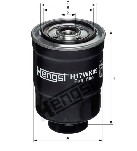 Filtr paliwa H17WK09
