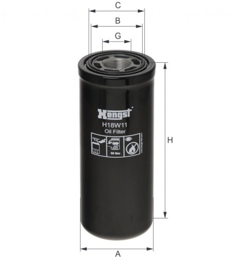Filtr hydrauliczny H18W11