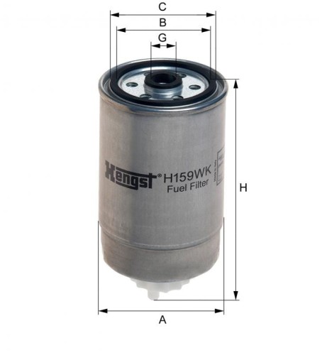 Filtr paliwa H159WK