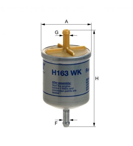 Filtr paliwa H163WK