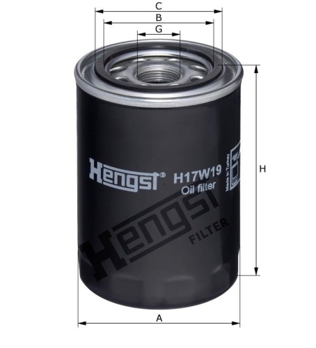Filtr oleju H17W19
