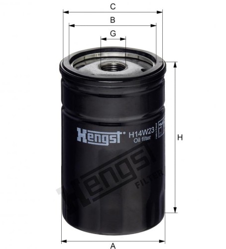 Filtr oleju H14W23