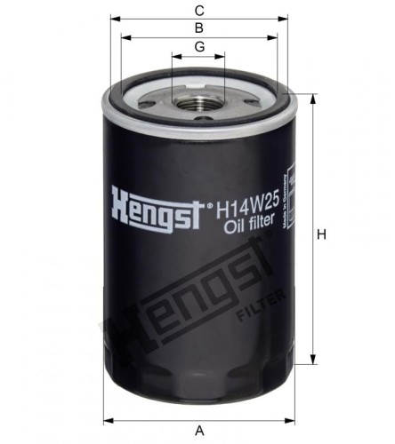 Filtr oleju H14W25