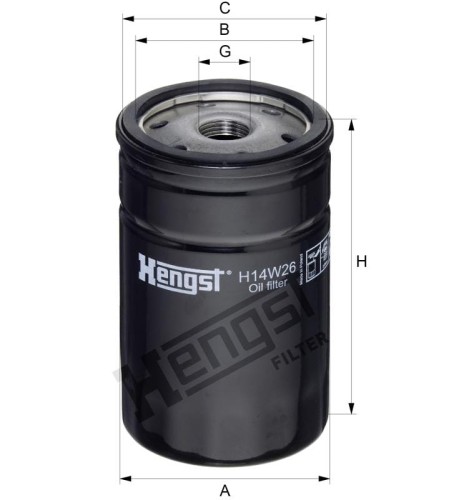 Filtr oleju H14W26