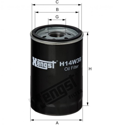 Filtr oleju H14W38