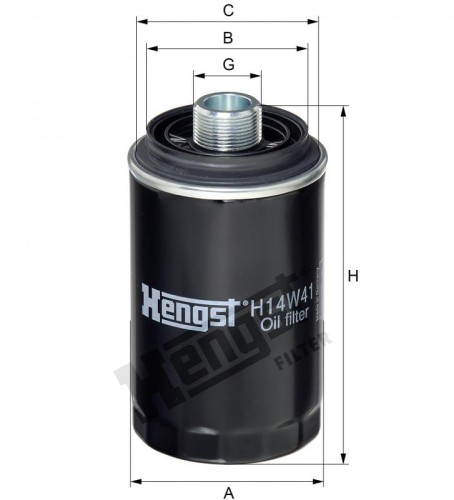 Filtr oleju H14W41