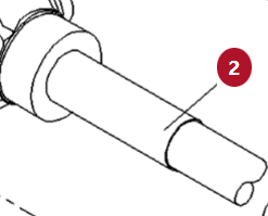 G926301020350 Wałek półosi prawej dł. 780mm