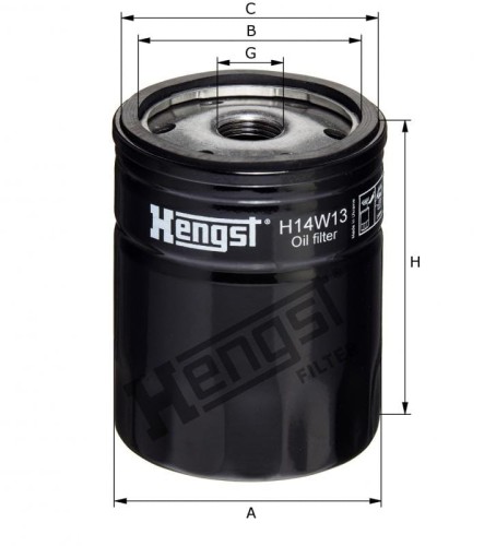Filtr oleju H14W13