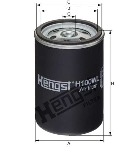 Filtr powietrza H100WL