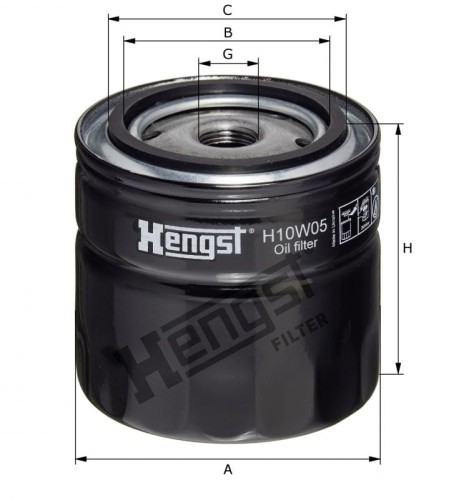 Filtr oleju H10W05