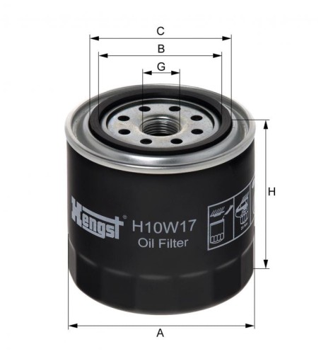 Filtr oleju H10W17