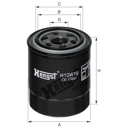 Filtr oleju H10W19