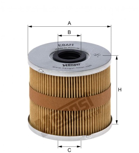 Filtr oleju E86HD144