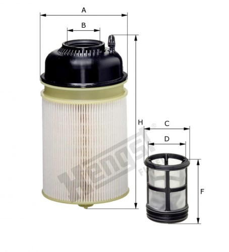 Filtr paliwa E445KPD314-2