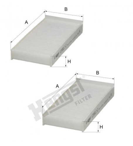 Filtr kabinowy E3950LI-2