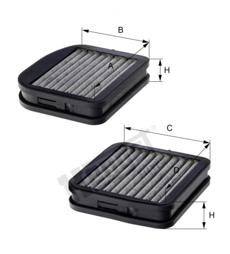 Filtr kabinowy E2973LC-2