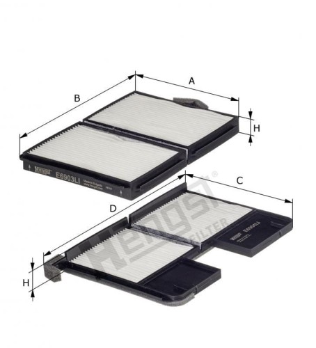 Filtr kabinowy E2934LI-2