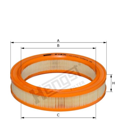 Filtr powietrza E187L