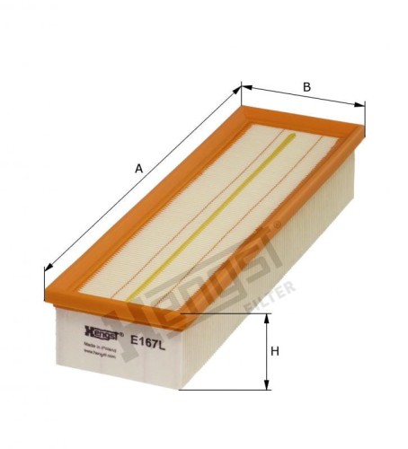 Filtr powietrza E167L