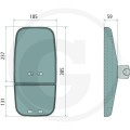Lusterko modułowe ręcznie regulowane 384 x 184 mm