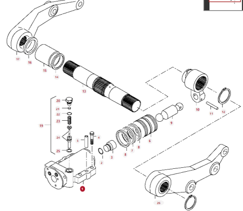 V31697110 Siłownik Podnośnika