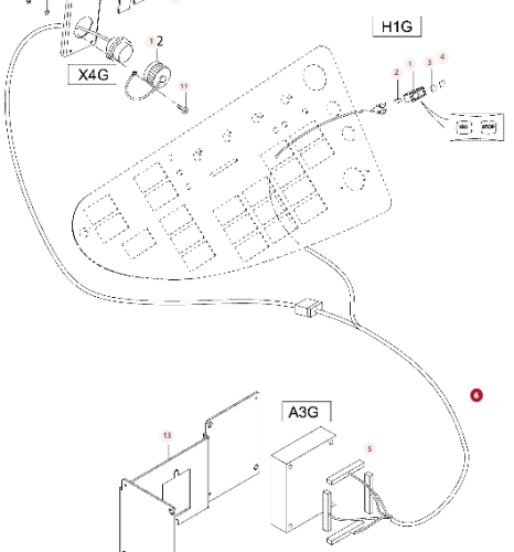 V35423330 Wiązka przewodów do modułu sterowania 