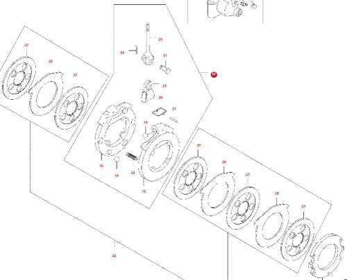 V34127300 Rozpierak hamulca