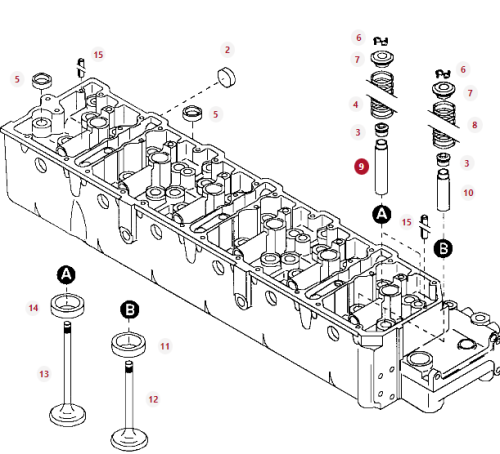 F340200410040 Prowadnica zaworu wydechowego 