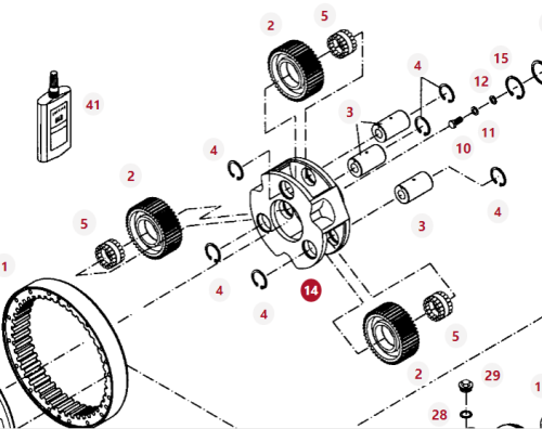 712150151023 Jarzmo przekładni planetarnej 