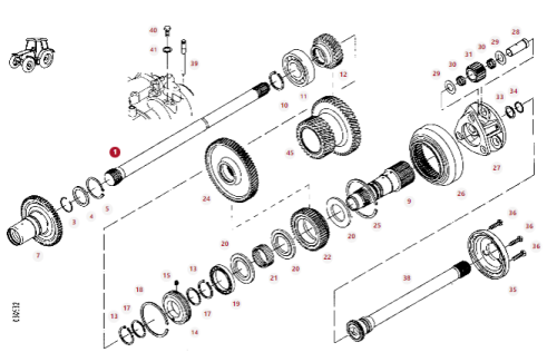 716100080081 Wałek przekładni planetarnej 