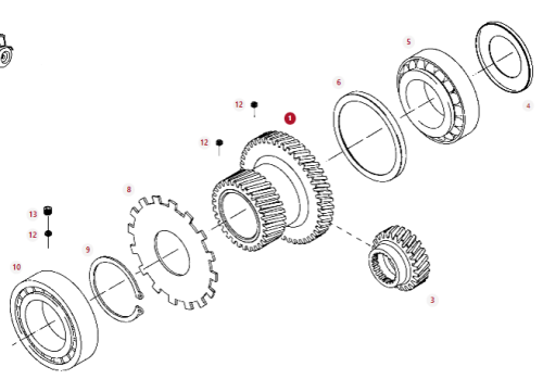 716101080080 Koło zębate 