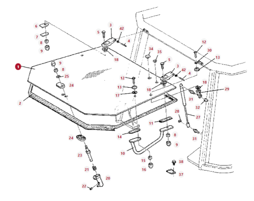 H149810050020 Szyba tylna ogrzewana