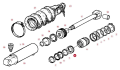 X547580100000 Zestaw uszczelnień cylindra hydraulicznego