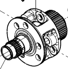 ACV076244A Jarzmo przekładni planetarnej