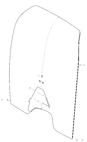 007C030710200 Szyba przednia