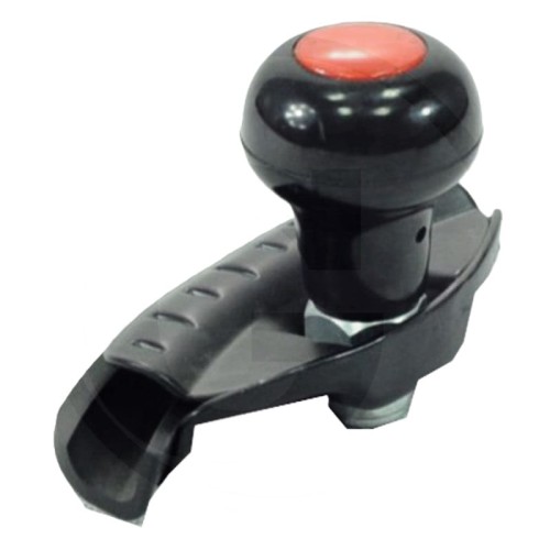 Gałka kierownicy gumowa prosta czarna uniwersalna