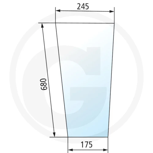 Szyba przednia dolna prawa, lewa Steyr 955, M 948, 952, 958, 963 (1)