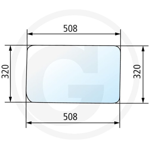 Szyba tylna dolna Zetor 2011, 2511, 3011, 3320, 3340, 3511, 3513, 3545, 4011, 4320, 4340, 4511, 5211, 5245, 5320, 5340, 5511, 5545, 5611, 5645, 5647, 6011, 6211, 6245, 6320, 6340, 7211, 7245, 7320, 7340, 7711, 7745