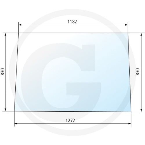 Szyba przednia Zetor 2011, 2511, 3011, 3320, 3340, 3511, 3513, 3545, 4011, 4320, 4340, 4511, 5211, 5245, 5320, 5340, 5511, 5545, 5611, 5645, 5647, 6011, 6211, 6245, 6320, 6340, 7211, 7245, 7320, 7340, 7711, 7745
