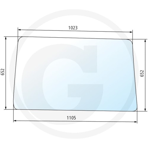 Szyba przednia Fiat Serie 88: 55-88, 60-88, 65-88, 70-88, 80-88 Serie 90: 55-90, 60-90, 65-90, 70-90, 80-90