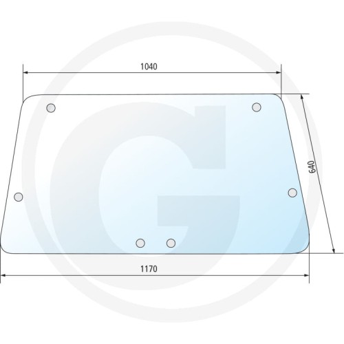 Szyba tylna John Deere Serie 30: 1030, 1130, 1630 Serie 40: 940, 1040, 1140