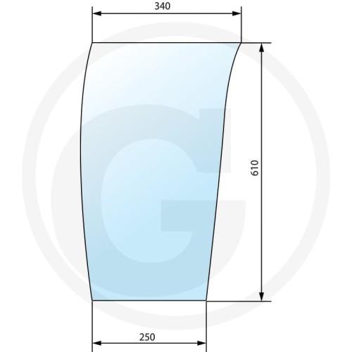 Szyba przednia dolna, prawa Massey Ferguson 3000: 3050, 3060, 3065, 3070, 3075, 3080, 3085, 3090, 3095 3100: 3115, 3120, 3125, 3140 3600: 3610, 3630, 3650, 3660, 3670, 3680, 3690 3600 (2. Generation): 3635, 3645, 3655